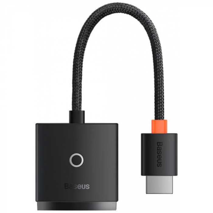 Adaptor Baseus WKQX010001, HDMI - VGA, Black