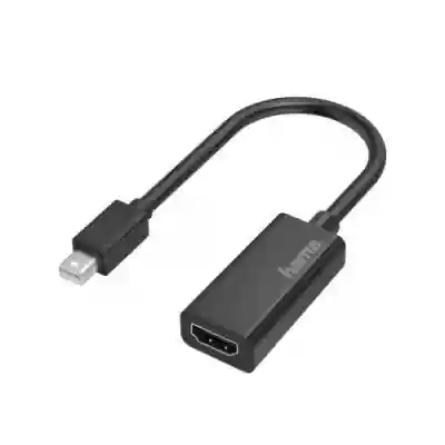 Adaptor Hama 00200332, Mini DisplayPort - HDMI, Black