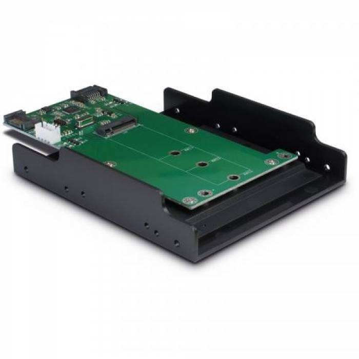 Adaptor Inter-Tech KT023B 3.5 inch 1x SATA Male - 1x M.2 SATA SSD