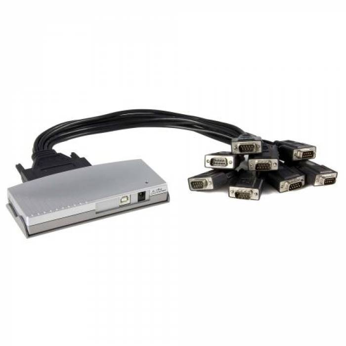 Adaptor Startech ICUSB2328, 1x USB Tip B - 8x Serial, Black