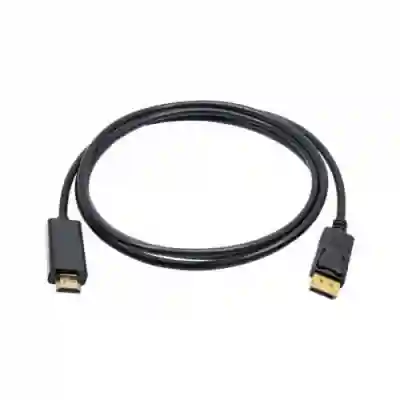 Cablu Akyga AK-AV-05, HDMI - Displayport, 1.8m, Black