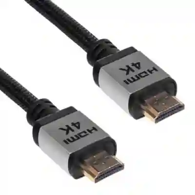 Cablu Akyga AK-HD-100P, HDMI - HDMI, 10m, Black