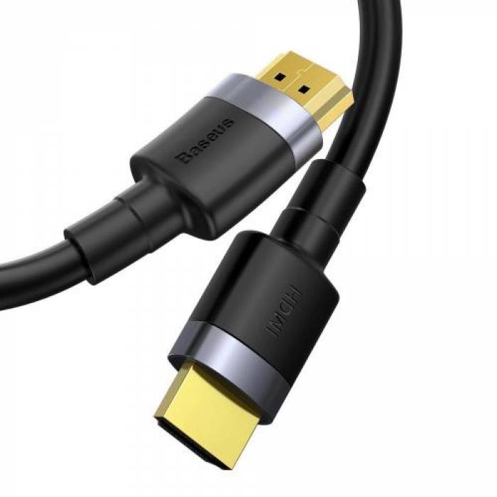 Cablu Baseus Cafule, HDMI male - Hdmi male, 5m, Black