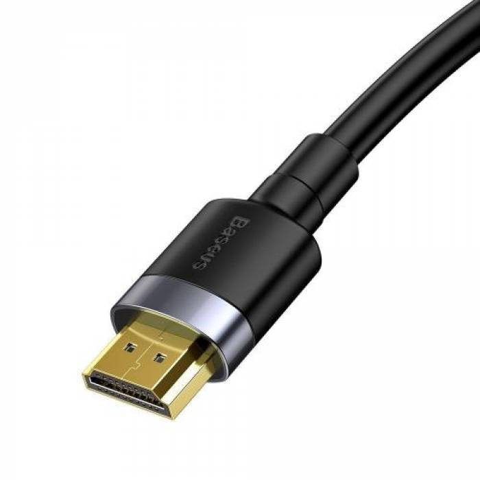 Cablu Baseus Cafule, HDMI male - Hdmi male, 5m, Black