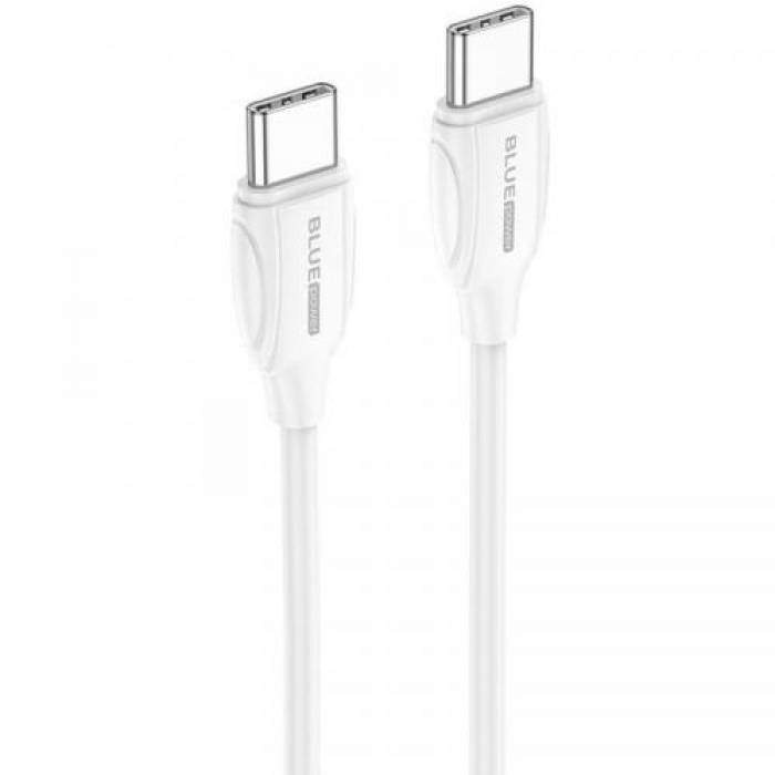 Cablu de date Blue Power B1BX19, USB-C - Lightning, 1m, White