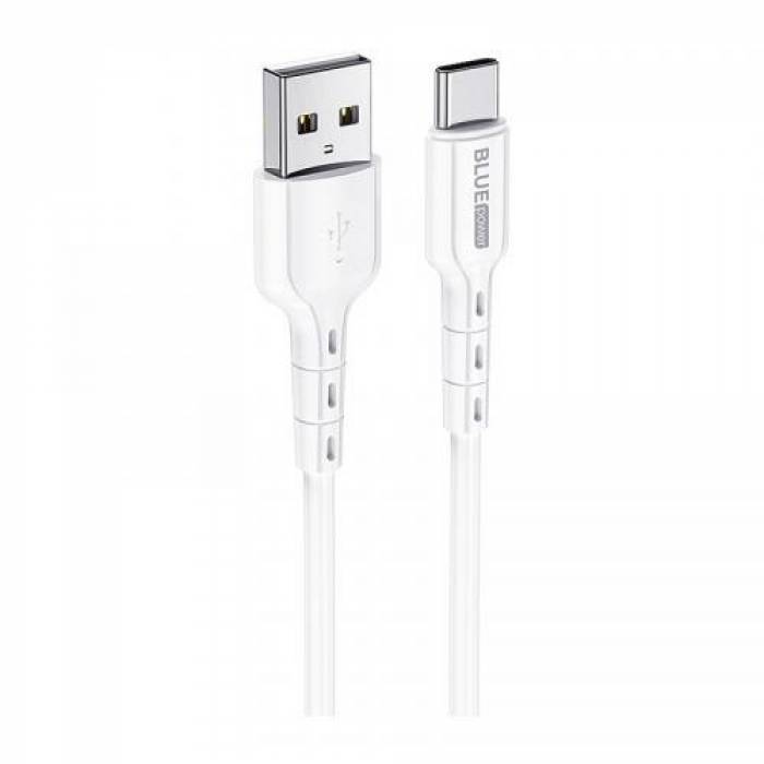 Cablu de date Blue Power BDU01 Novel, USB - USB-C, 1m, White