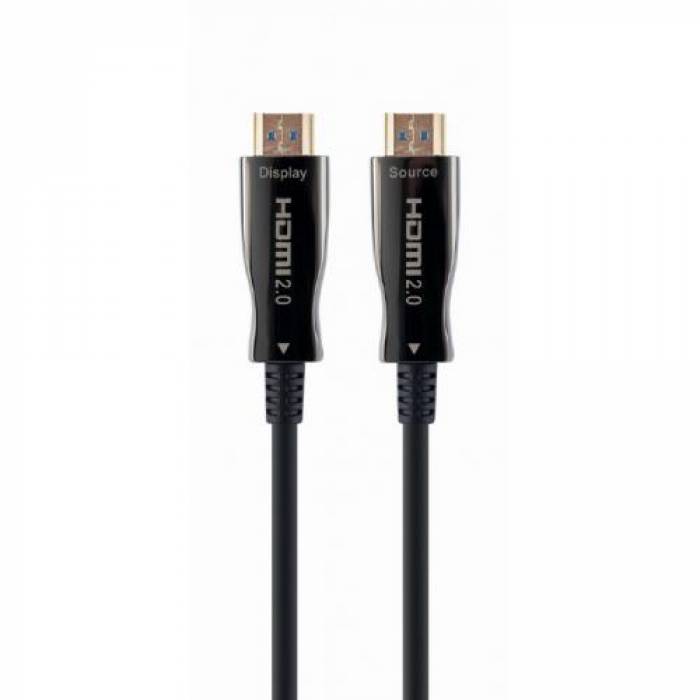 Cablu Gembird CCBP-HDMI-AOC-10M-02, HDMI - HDMI, 10m, Black