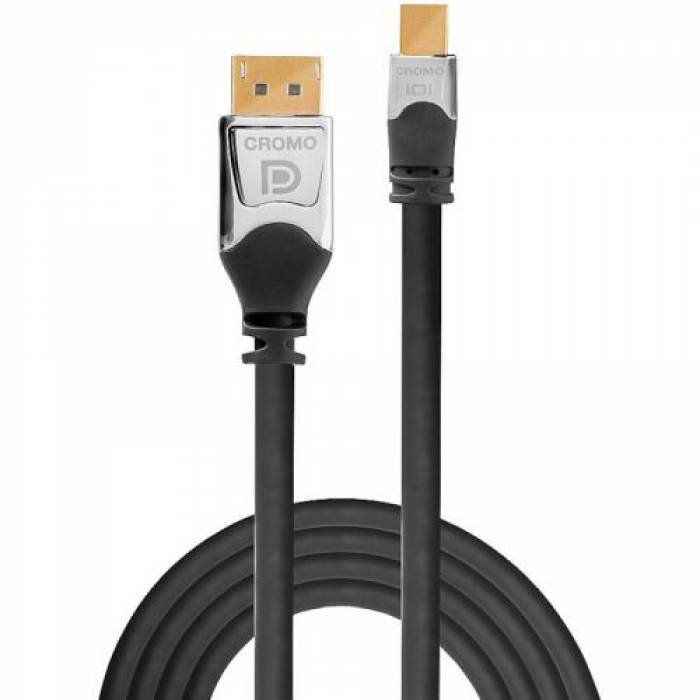 Cablu Lindy LY-36314, mini DisplayPort - DisplayPort male, 5m, Black