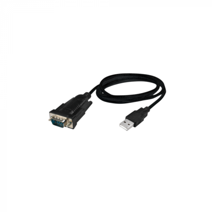 Cablu Logilink AU0048, USB 2.0 - Serial adapter, 1.5m, Black