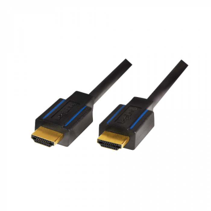 Cablu Logilink, HDMI tip A male - HDMI tip A Male, 5m, Black