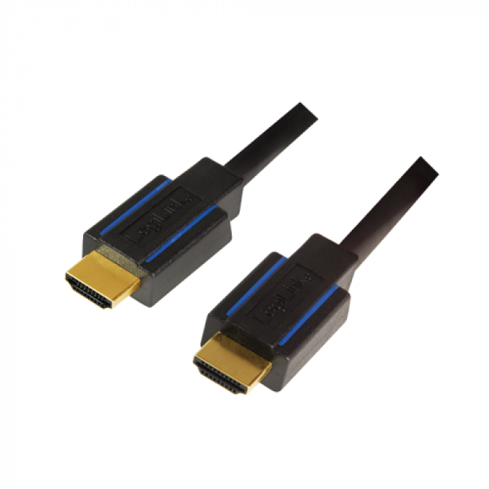 Cablu Logilink, HDMI tip A male - HDMI tip A Male, 5m, Black