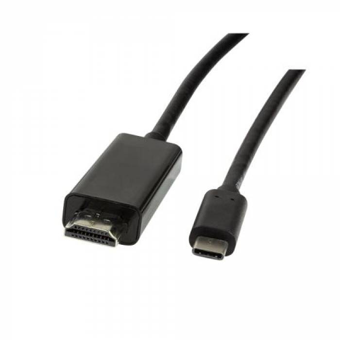 Cablu Logilink UA0330, USB 3.2 Gen 1 Male - HDMI Male, 3m, Black