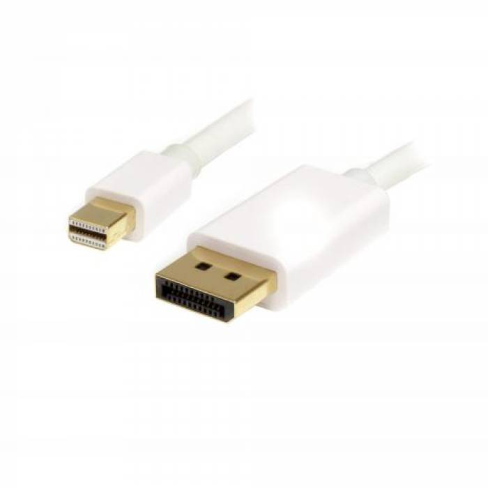 Cablu Startech MDP2DPMM3MW, Displayport - mini Displayport, 3m, White