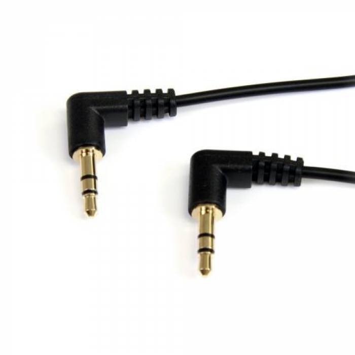 Cablu Startech MU3MMS2RA, 3.5mm jack - 3.5mm jack, 0.9m, Black