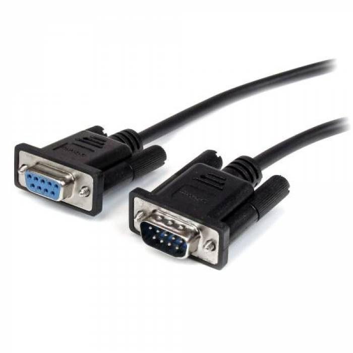 Cablu Startech MXT10050CMBK, DB-9 - DB-9, 0.5m, Black