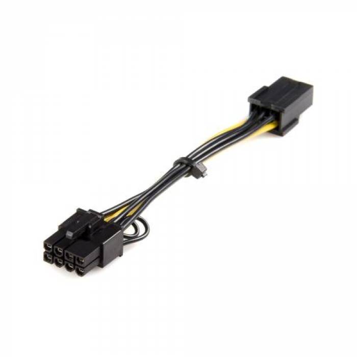 Cablu Startech PCIEX68ADAP, PCI Express Power (6 pin, v 1.x) - PCI Express Power (8 pin, v 2.x)