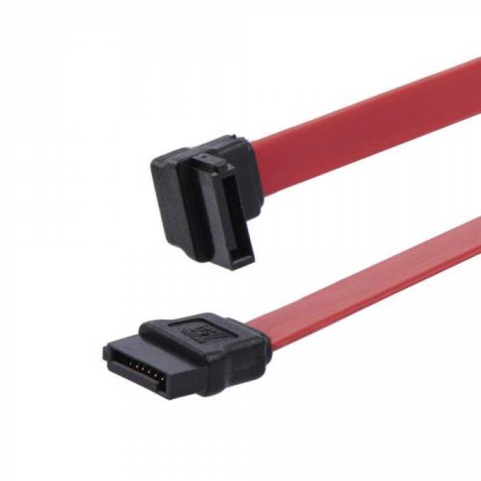 Cablu Startech SATA6LA1, SATA - SATA, 0.17m, Red