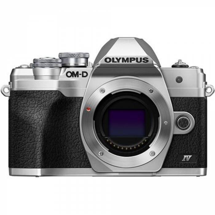 Camera foto Mirrorless Olympus OM-D E-M10 Mark IV body, 20.3MP, Silver