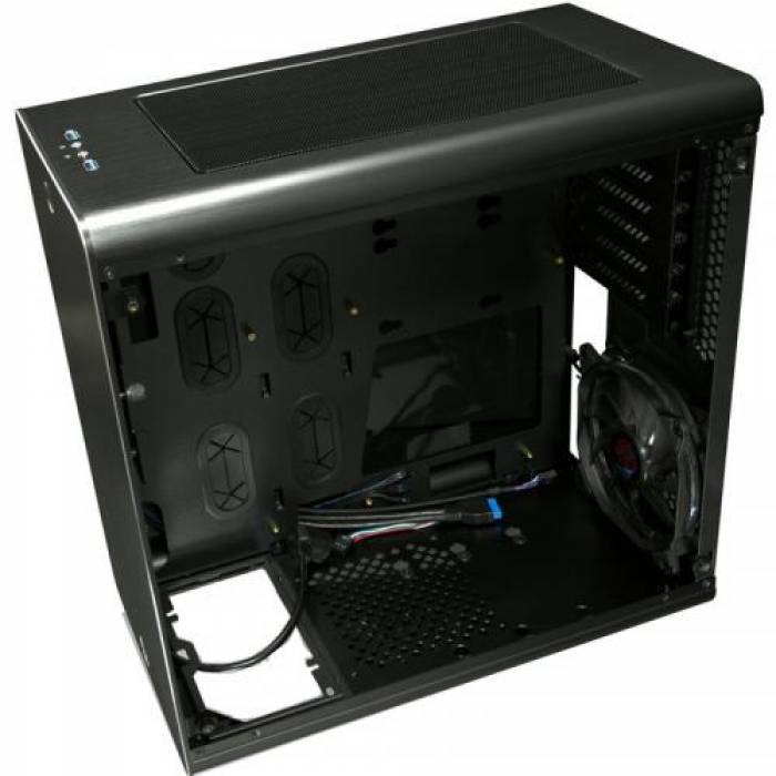 Carcasa Raijintek THETIS Black Window, Fara sursa