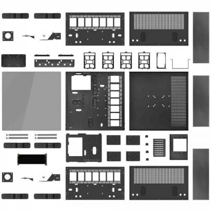 Carcasa Thermaltake Core P7 Tempered Glass Edition, Fara sursa