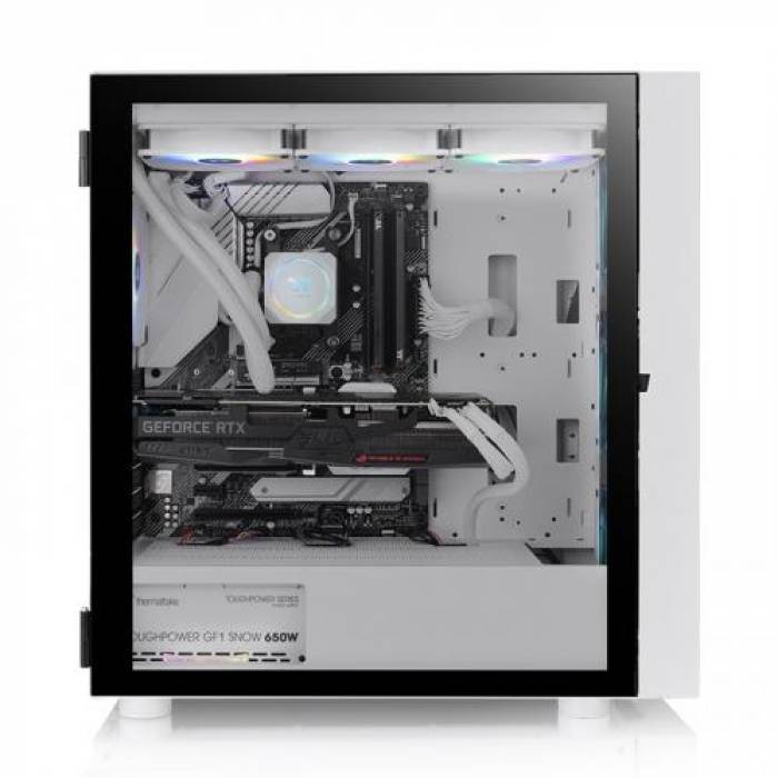 Carcasa Thermaltake H570 TG ARGB Snow, Fara sursa