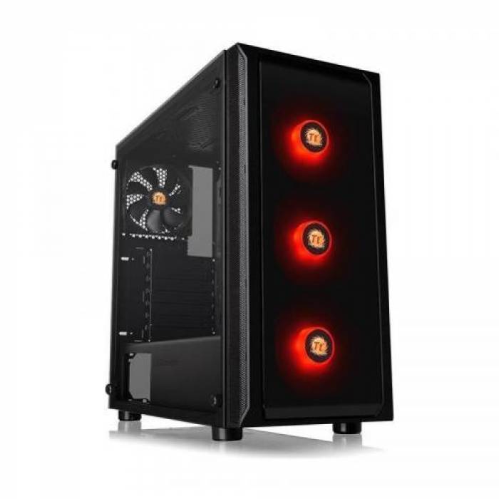 Carcasa Thermaltake Versa J23 Tempered Glass RGB, Fara sursa