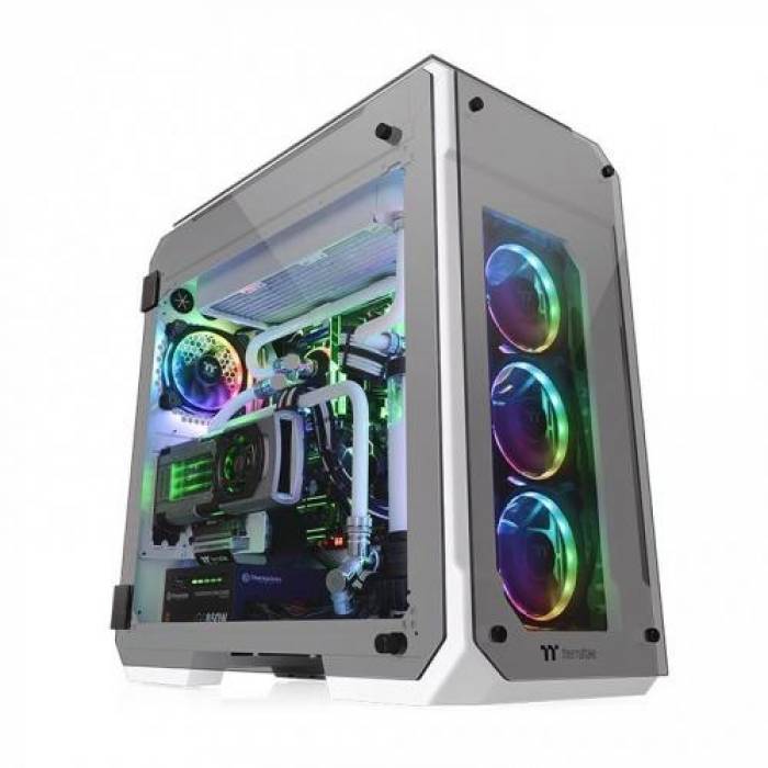 Carcasa Thermaltake View 71 Tempered Glass Snow Edition, fara sursa