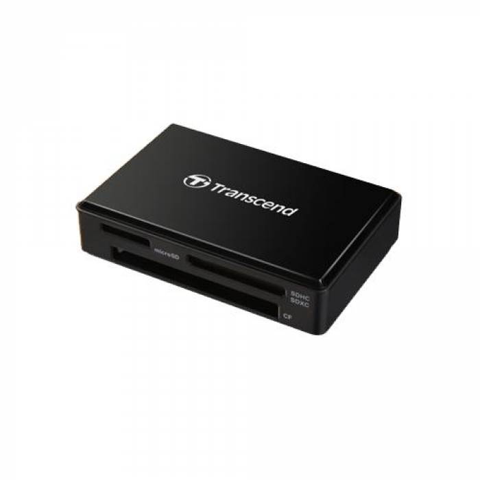 Card Reader Transcend All-in-1 Multi Memory, USB 3.0/3.1 Gen 1, Black