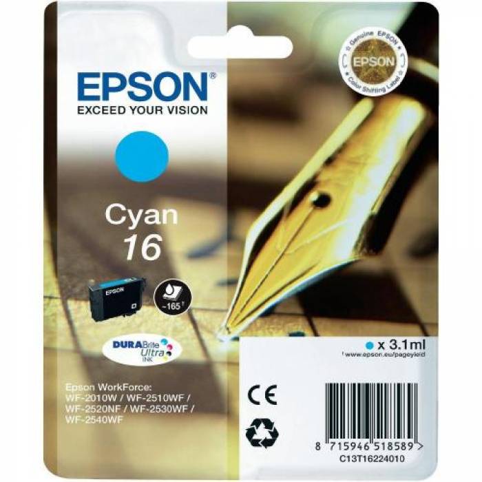 Cartus Cerneala Epson CYAN 16 - C13T16224010