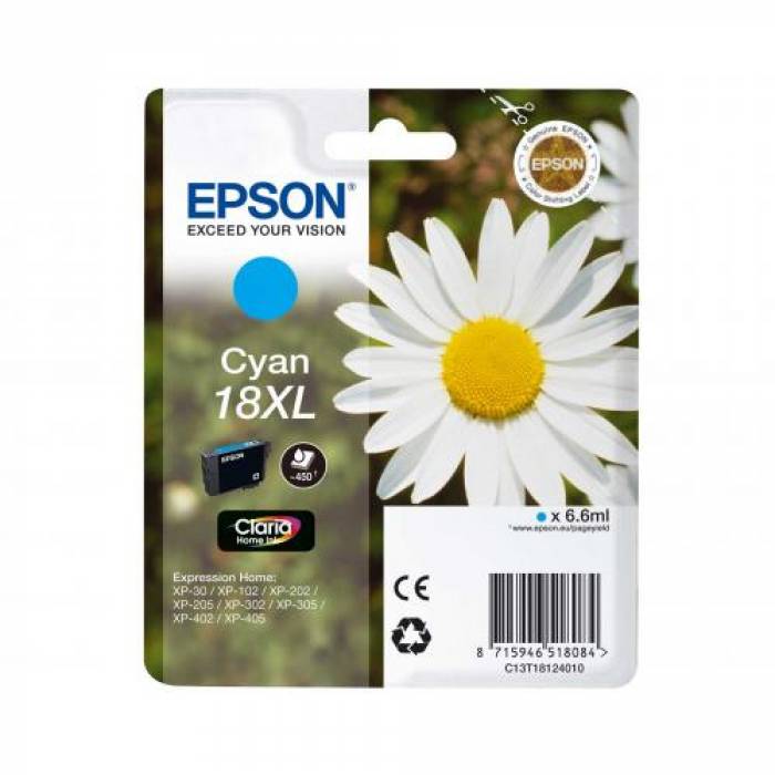 Cartus Cerneala Epson  Cyan 18XL - C13T18124010