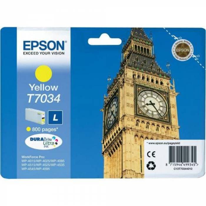 Cartus Cerneala Epson T7034 L Yellow