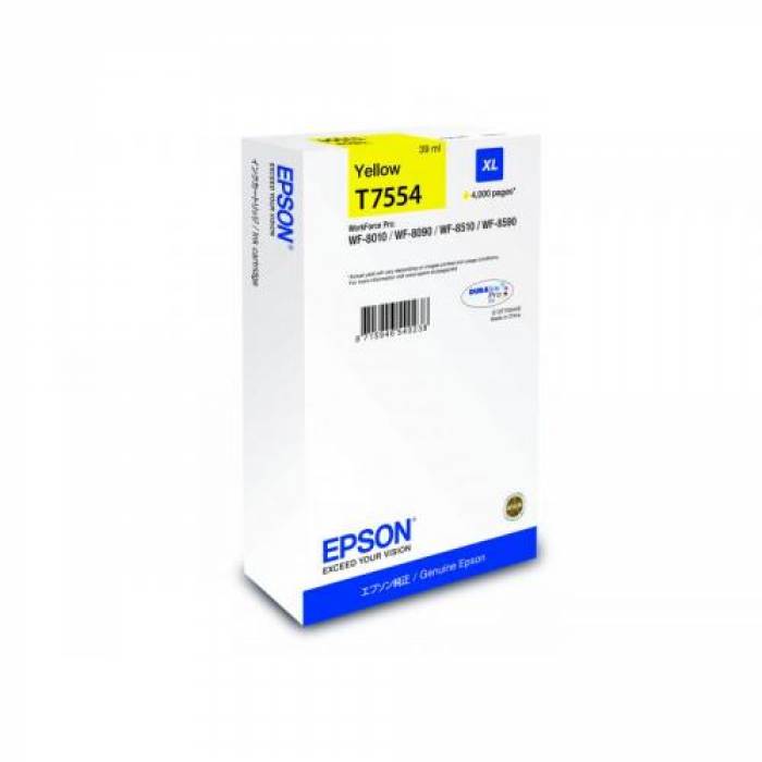 Cartus cerneala Epson T7554 XL Yellow - C13T755440