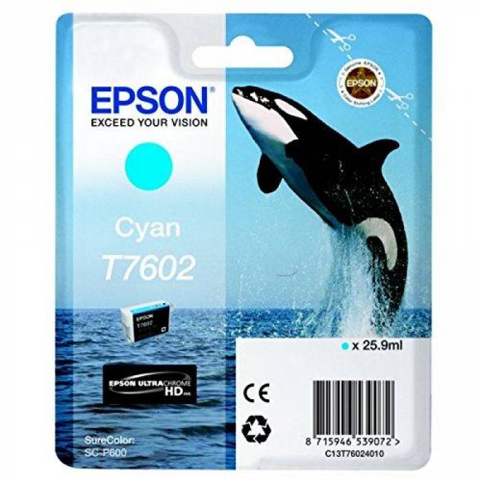 Cartus Cerneala Epson T7602 Cyan C13T76024010