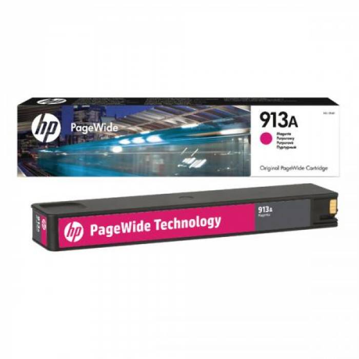 Cartus Cerneala HP No 913A Magenta F6T78AE