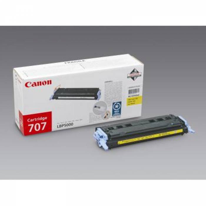 Cartus Toner Canon CRG-707Y Yellow CR9421A004AA