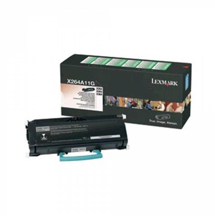 Cartus Toner Lexmark X264H11G Black