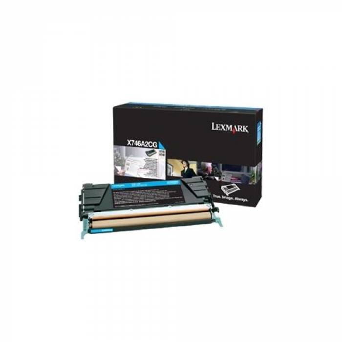 Cartus Toner Lexmark X746A2CG Cyan