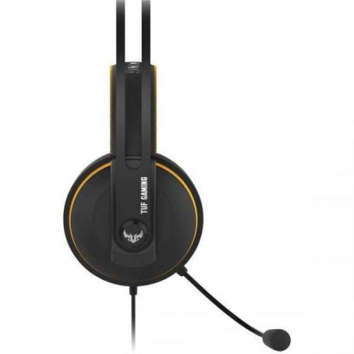 Casti cu microfon ASUS TUF Gaming H7 Core, 3.5mm jack, Black-Yellow