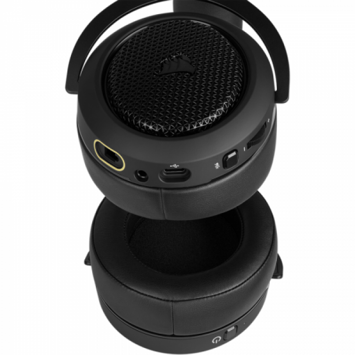 Casti cu microfon Corsair HS70, Bluetooth, Black