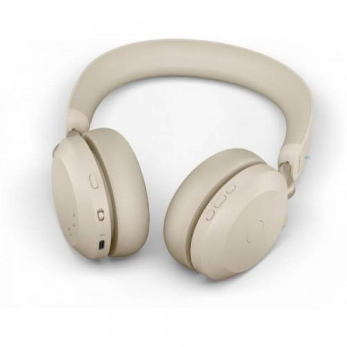 Casti cu microfon Jabra Evolve2 75 UC, Bluetooth, Beige