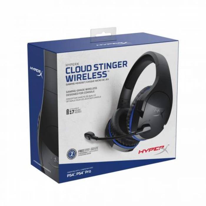 Casti cu microfon Kingston HyperX Cloud Stinger Wireless, Bluetooth, Black