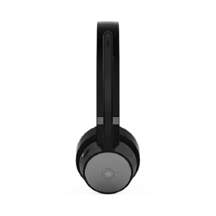 Casti cu microfon Lenovo Go Wireless ANC, Bluetooth/USB-C, Black