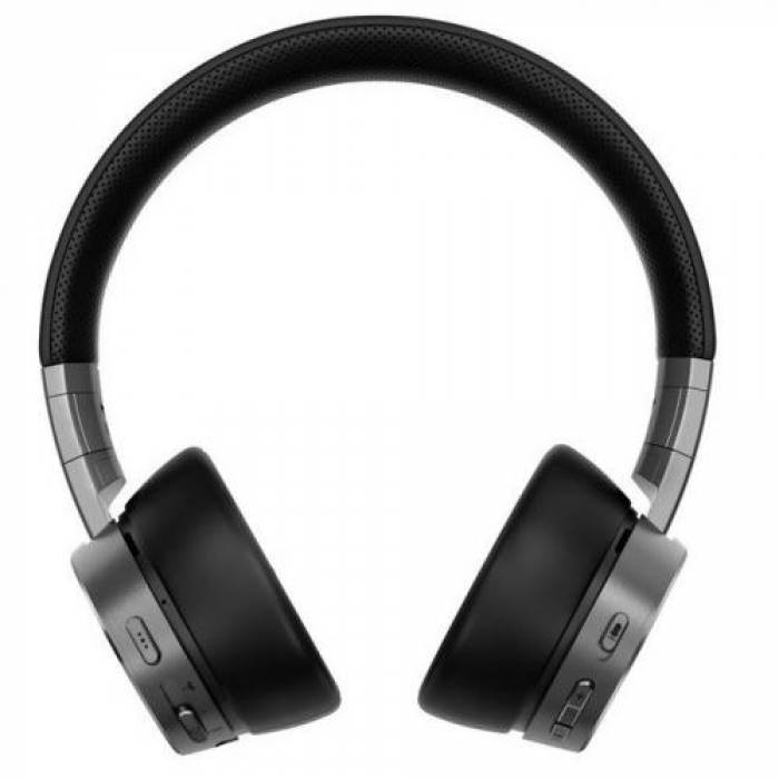 Casti cu microfon Lenovo ThinkPad X1 Active Noise Cancellation, Bluetooth, Black-Iron Grey