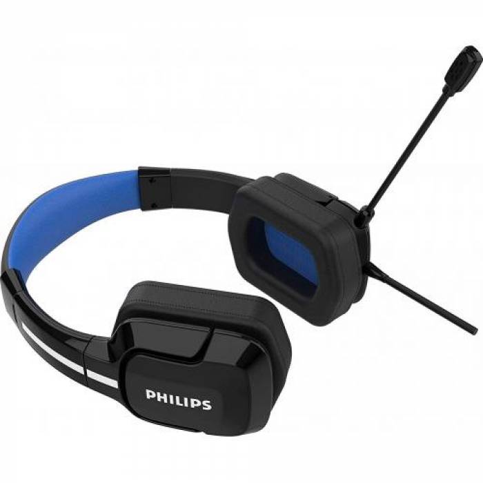 Casti cu microfon Philips TAGH401BL, USB-A, Black