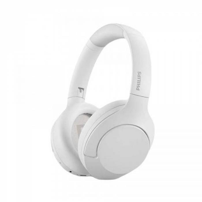 Casti cu microfon Philips TAH8506WT, Bluetooth, White