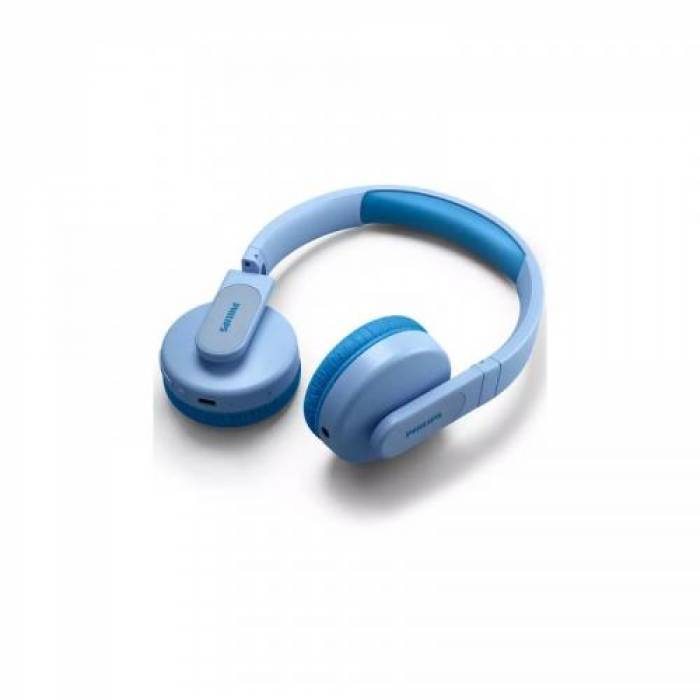 Casti cu microfon Philips TAK4206PK, Bluetooth, Blue