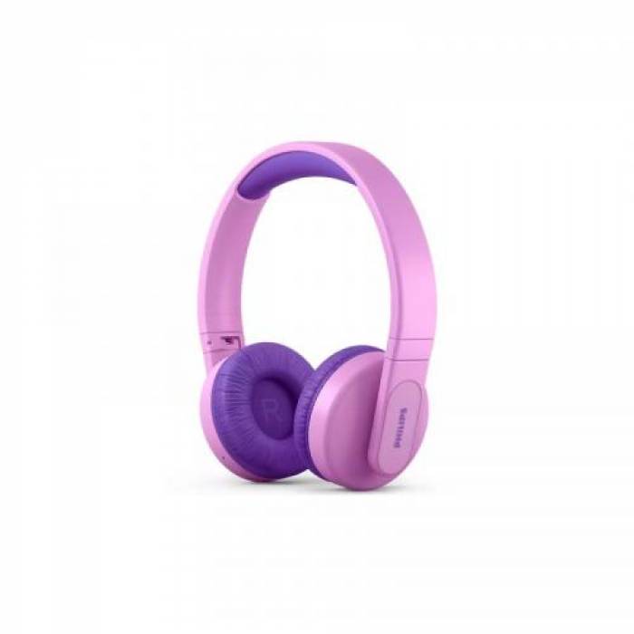 Casti cu microfon Philips TAK4206PK, Bluetooth, Pink