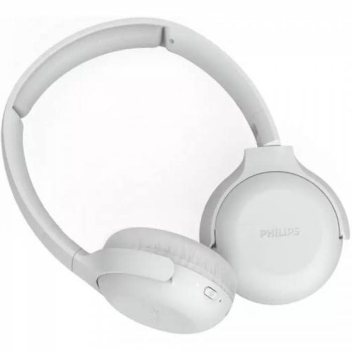 Casti cu microfon Philips TAUH202WT, Bluetooth, White