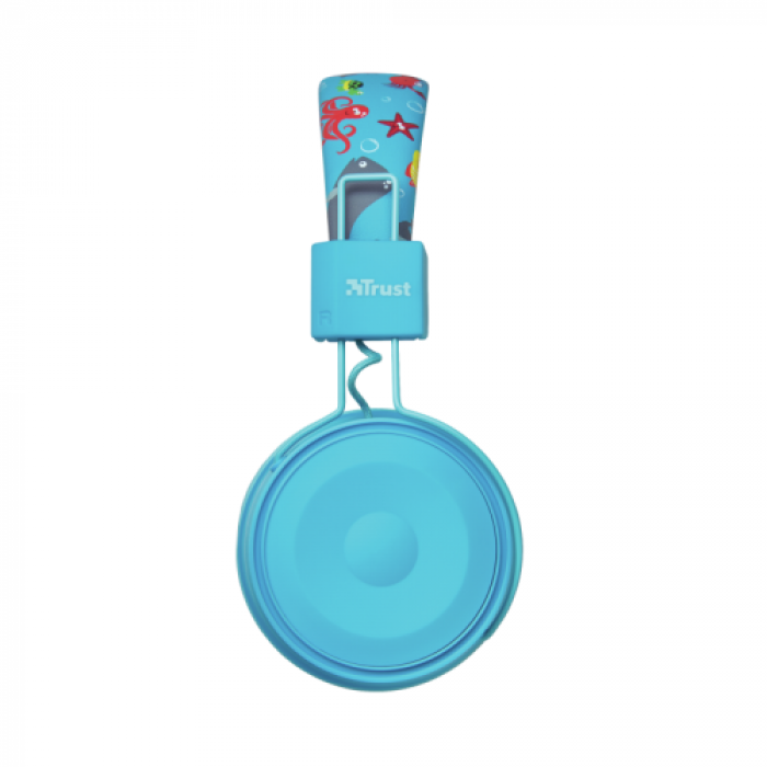 Casti cu microfon Trust Comi Bluetooth Kids, Blue