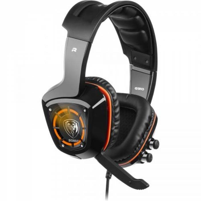 Casti Gaming Somic G910 7.1 Surround, Black